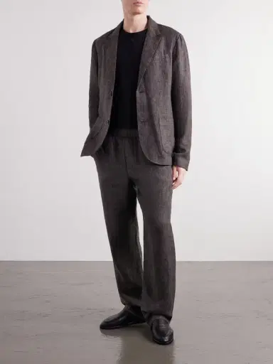 James Perse Straight-Leg Linen Suit Trousers - Men | Thumbnail 2 James Perse Straight-Leg Linen Suit Trousers - Men | Thumbnail 2
