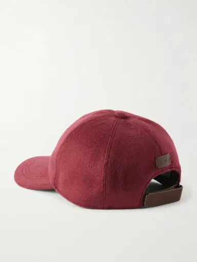 Canali Logo-Appliquéd Wool Baseball Cap - Men | Thumbnail 4 Canali Logo-Appliquéd Wool Baseball Cap - Men | Thumbnail 4