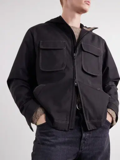 Oliver Spencer Saltash Cotton-Blend Gabardine Hooded Jacket - Men | Thumbnail 5