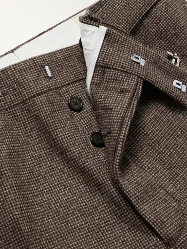 OFFICINE GÉNÉRALE Hoche Tapered Belted Houndstooth Virgin Wool Trousers - Men | Thumbnail 5