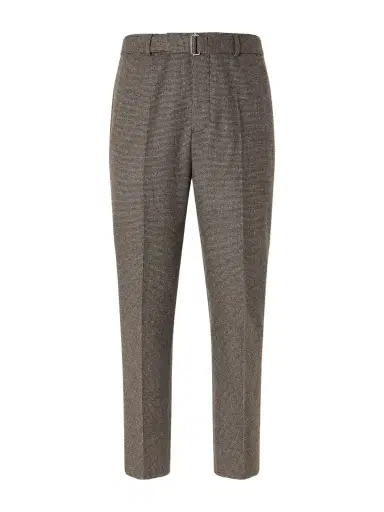 OFFICINE GÉNÉRALE Hoche Tapered Belted Houndstooth Virgin Wool Trousers - Men | Thumbnail 1