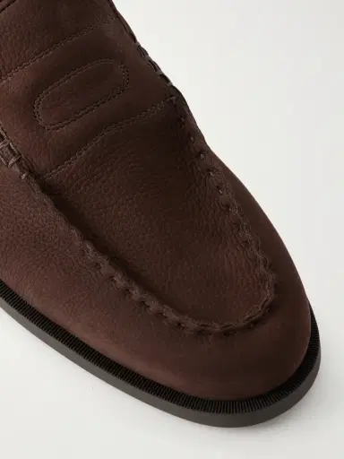 John Lobb Pace Nubuck Loafers - Men | Thumbnail 5