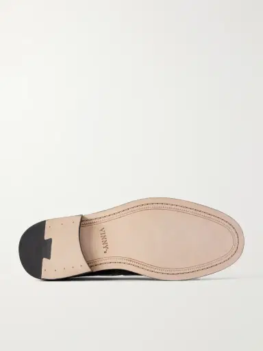 Vinny's Townee Vale Snake-Effect Leather Loafers - Men | Thumbnail 3
