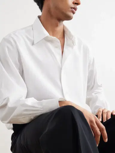 Auralee Finx Cotton-Poplin Shirt - Men | Thumbnail 5