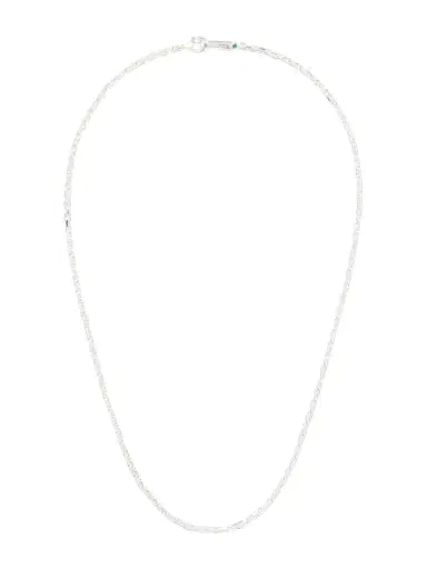 Mikia Sterling Silver and Emerald Necklace - Men | Thumbnail 1 Mikia Sterling Silver and Emerald Necklace - Men | Thumbnail 1
