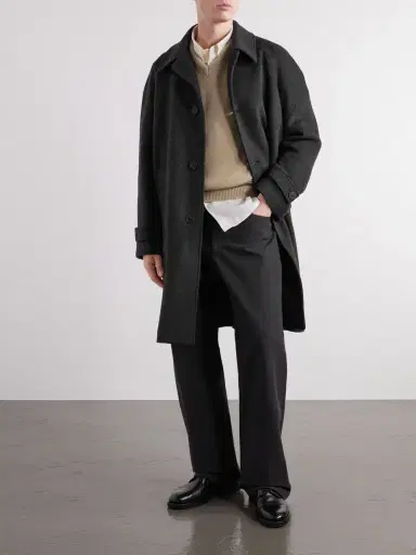 HERNO Wool-Blend Twill Coat - Men | Thumbnail 2