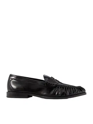 Vinny's Louee Gathered Leather Loafers - Men | Thumbnail 1