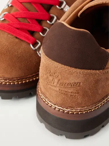 Polo Ralph Lauren Logo-Debossed Suede Hiking Boots - Men | Thumbnail 5