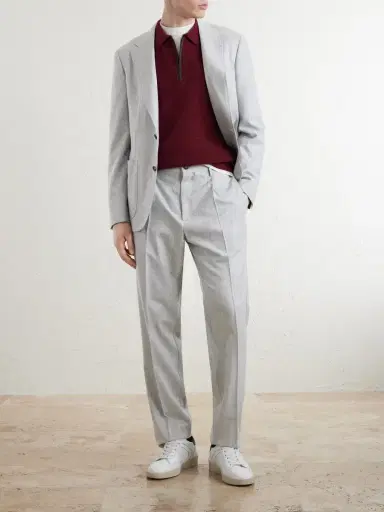 Canali Straight-Leg Wool Trousers - Men | Thumbnail 2 Canali Straight-Leg Wool Trousers - Men | Thumbnail 2