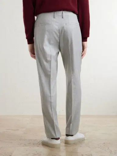 Canali Straight-Leg Wool Trousers - Men | Thumbnail 4 Canali Straight-Leg Wool Trousers - Men | Thumbnail 4