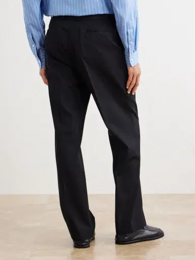 Auralee Straight-Leg Wool-Gabardine Trousers - Men | Thumbnail 4
