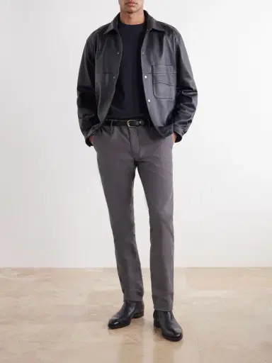Slowear Incotex Slim-Fit Straight-Leg Stretch-Cotton Trousers - Men | Thumbnail 2
