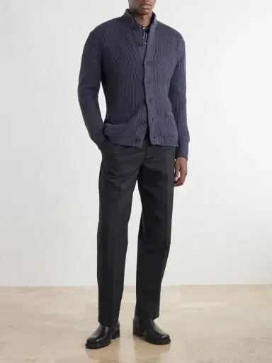 Inis Meáin Boatbuilder Wool and Linen-Blend Cardigan - Men | Thumbnail 2