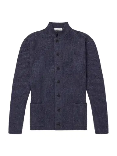 Inis Meáin Boatbuilder Wool and Linen-Blend Cardigan - Men | Thumbnail 1