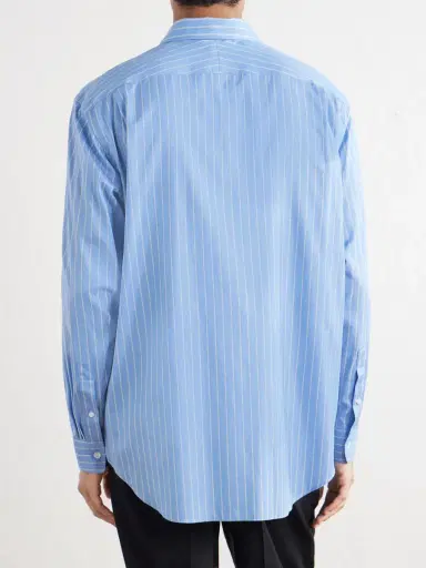 Auralee Striped Cotton and Silk-Blend Shirt - Men | Thumbnail 4