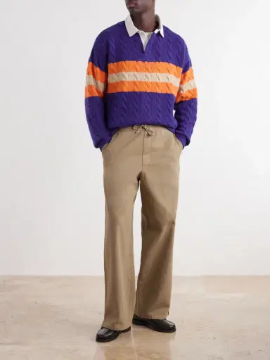 Polo Ralph Lauren Cable-Knit Wool and Alpaca-Blend Polo Sweater - Men | Thumbnail 2 Polo Ralph Lauren Cable-Knit Wool and Alpaca-Blend Polo Sweater - Men | Thumbnail 2
