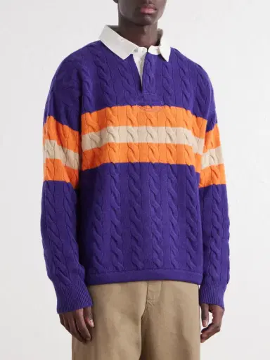 Polo Ralph Lauren Cable-Knit Wool and Alpaca-Blend Polo Sweater - Men | Thumbnail 3 Polo Ralph Lauren Cable-Knit Wool and Alpaca-Blend Polo Sweater - Men | Thumbnail 3