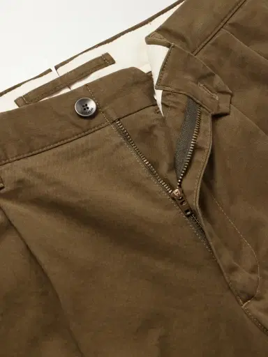 Slowear Incotex Tapered Pleated Stretch-Cotton Twill Trousers - Men | Thumbnail 6 Slowear Incotex Tapered Pleated Stretch-Cotton Twill Trousers - Men | Thumbnail 6