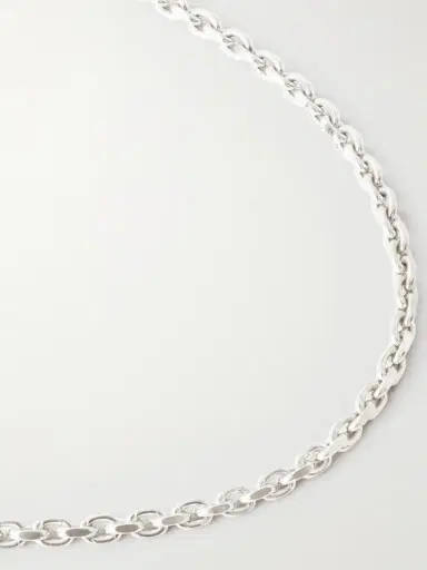 Mikia Sterling Silver and Emerald Chain Bracelet - Men | Thumbnail 4 Mikia Sterling Silver and Emerald Chain Bracelet - Men | Thumbnail 4