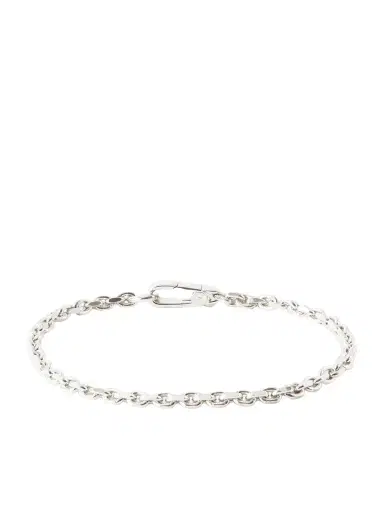 Mikia Sterling Silver and Emerald Chain Bracelet - Men | Thumbnail 1 Mikia Sterling Silver and Emerald Chain Bracelet - Men | Thumbnail 1
