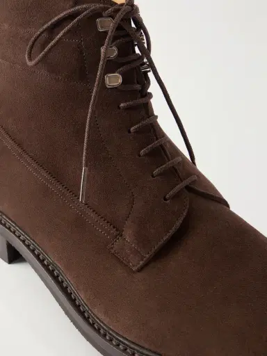 John Lobb Alder Suede Lace-Up Boots - Men | Thumbnail 5