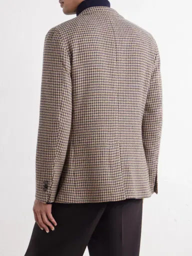 Slowear Incotex Houndstooth Virgin Wool Blazer - Men | Thumbnail 4