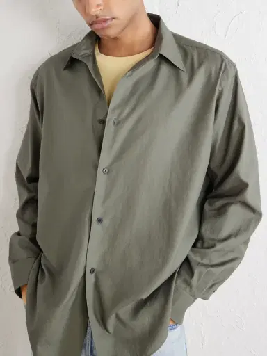 Auralee Finx Cotton-Poplin Shirt - Men | Thumbnail 5