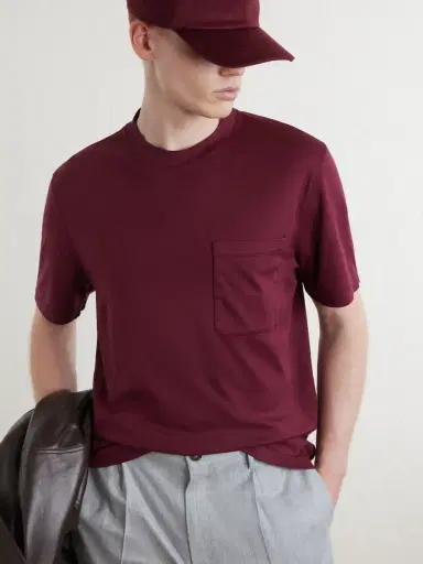 Canali Cotton-Jersey T-Shirt - Men | Thumbnail 5