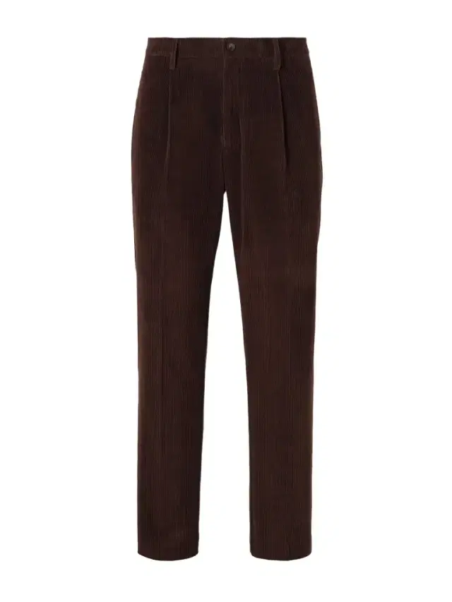 Canali Straight-Leg Pleated Cotton-Corduroy Trousers - Men