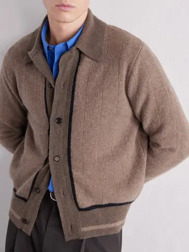 Oliver Spencer Britten Ribbed Merino Wool Cardigan - Men | Thumbnail 5 Oliver Spencer Britten Ribbed Merino Wool Cardigan - Men | Thumbnail 5