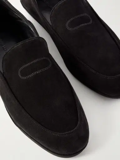 John Lobb Kingston II Collapsible-Heel Suede Loafers - Men | Thumbnail 5