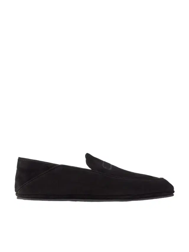 John Lobb Kingston II Collapsible-Heel Suede Loafers - Men