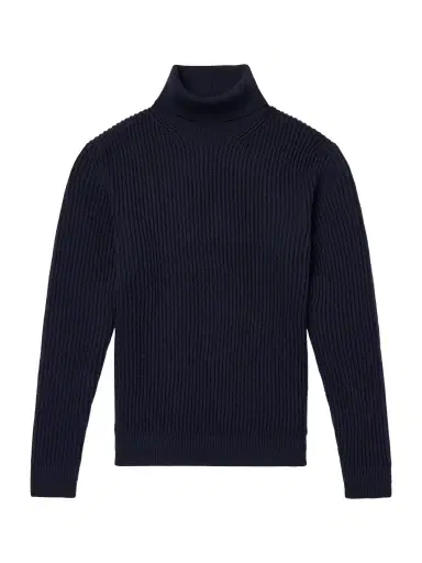 Slowear Zanone Slim-Fit Ribbed Virgin Wool Rollneck Sweater - Men | Thumbnail 1