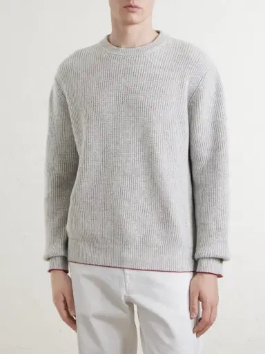 Canali Wool and Cashmere-Blend Sweater - Men | Thumbnail 3
