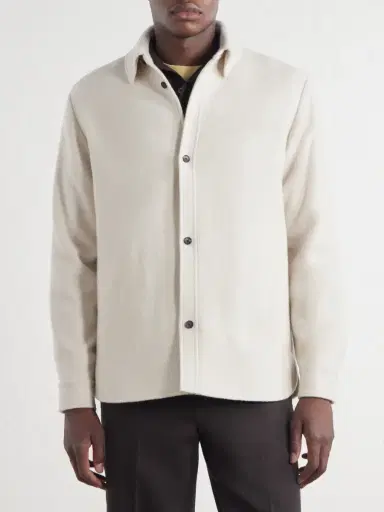 MR P. Herringbone Cashmere Overshirt - Men | Thumbnail 3 MR P. Herringbone Cashmere Overshirt - Men | Thumbnail 3