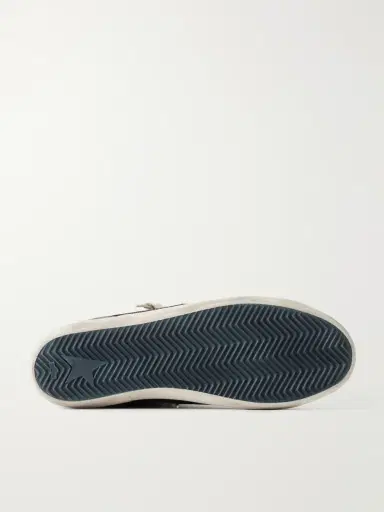 Golden Goose Super-Star Distressed Leather-Trimmed Suede Sneakers - Men | Thumbnail 3