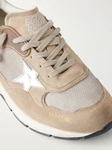 Golden Goose Running Dad Suede-Trimmed Mesh Sneakers - Men | Thumbnail 5