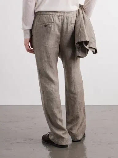 James Perse Straight-Leg Linen Suit Trousers - Men | Thumbnail 4 James Perse Straight-Leg Linen Suit Trousers - Men | Thumbnail 4