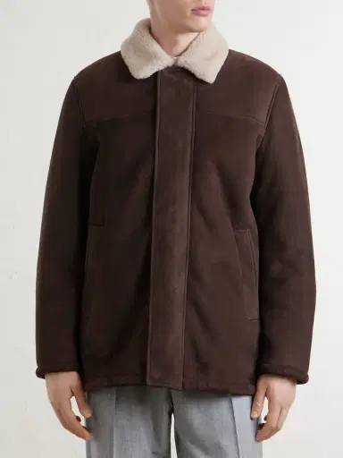 Canali Shearling-Trimmed Suede Jacket - Men | Thumbnail 3 Canali Shearling-Trimmed Suede Jacket - Men | Thumbnail 3