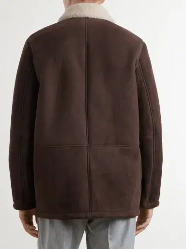 Canali Shearling-Trimmed Suede Jacket - Men | Thumbnail 4 Canali Shearling-Trimmed Suede Jacket - Men | Thumbnail 4