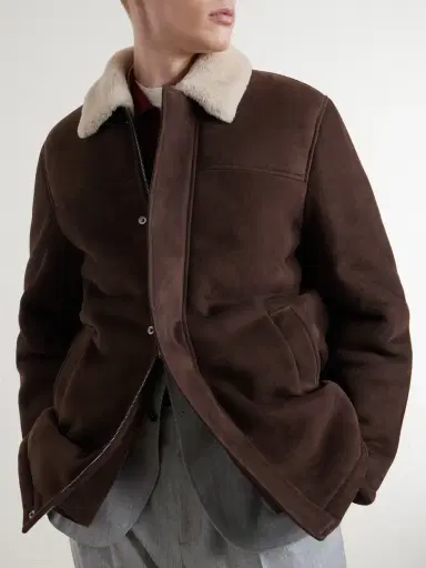 Canali Shearling-Trimmed Suede Jacket - Men | Thumbnail 5 Canali Shearling-Trimmed Suede Jacket - Men | Thumbnail 5