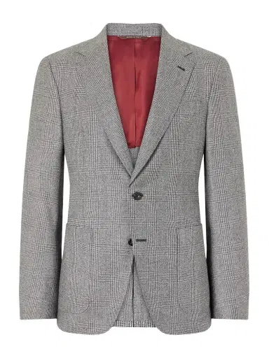 Canali Prince of Wales Wool Blazer - Men | Thumbnail 1 Canali Prince of Wales Wool Blazer - Men | Thumbnail 1
