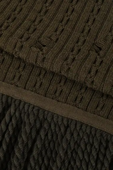 Roberto Cavalli Ribbed-Knit Wool Scarf | Thumbnail 2