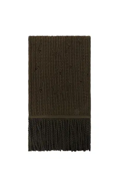 Roberto Cavalli Ribbed-Knit Wool Scarf | Thumbnail 1