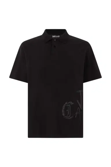 Roberto Cavalli Polo Shirt With Monogram And Lettering | Thumbnail 1