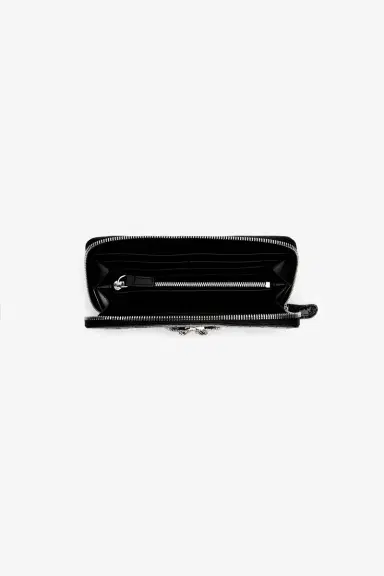 Roberto Cavalli Roar Leather Wallet With Zip | Thumbnail 3