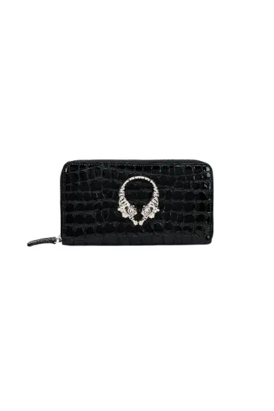 Roberto Cavalli Roar Leather Wallet With Zip | Thumbnail 1