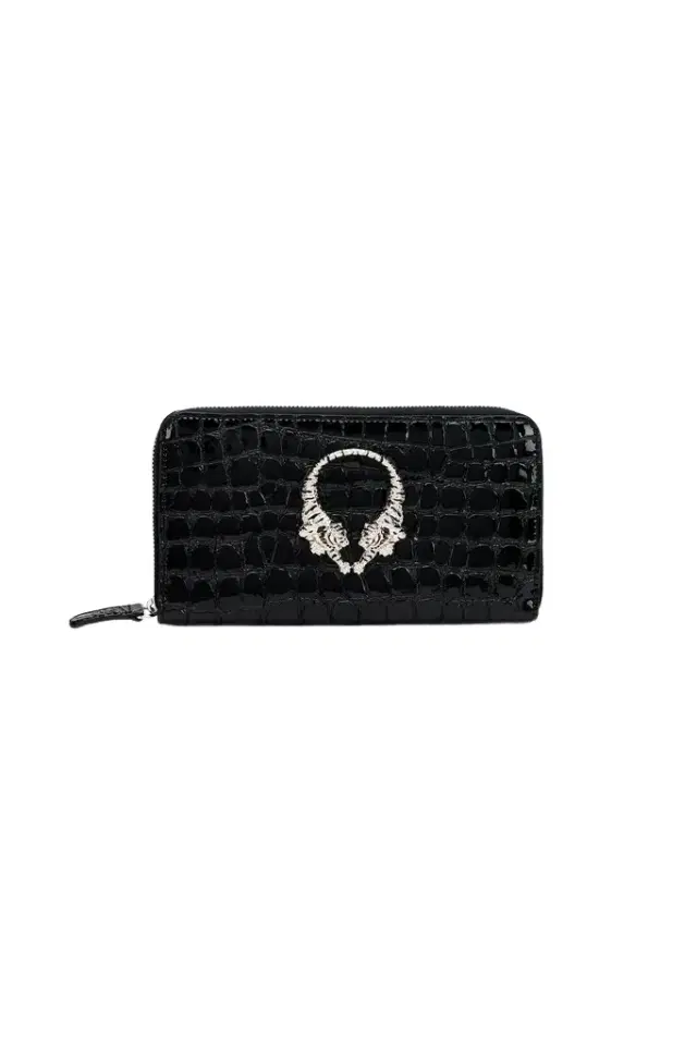 Roberto Cavalli Roar Leather Wallet With Zip