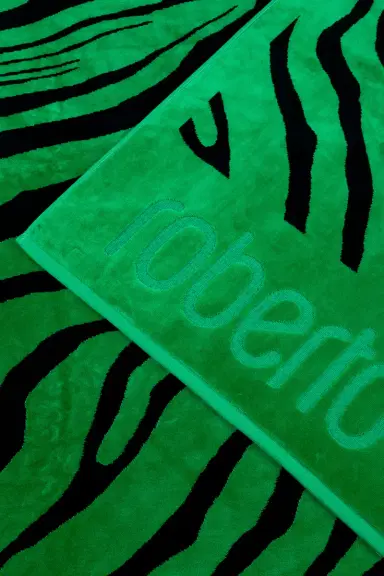 Roberto Cavalli Zebra 2000 Print Beach Towel | Thumbnail 3