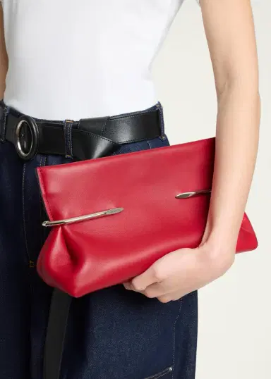Givenchy Pinch Soft Leather Clutch Bag | Thumbnail 2 Givenchy Pinch Soft Leather Clutch Bag | Thumbnail 2